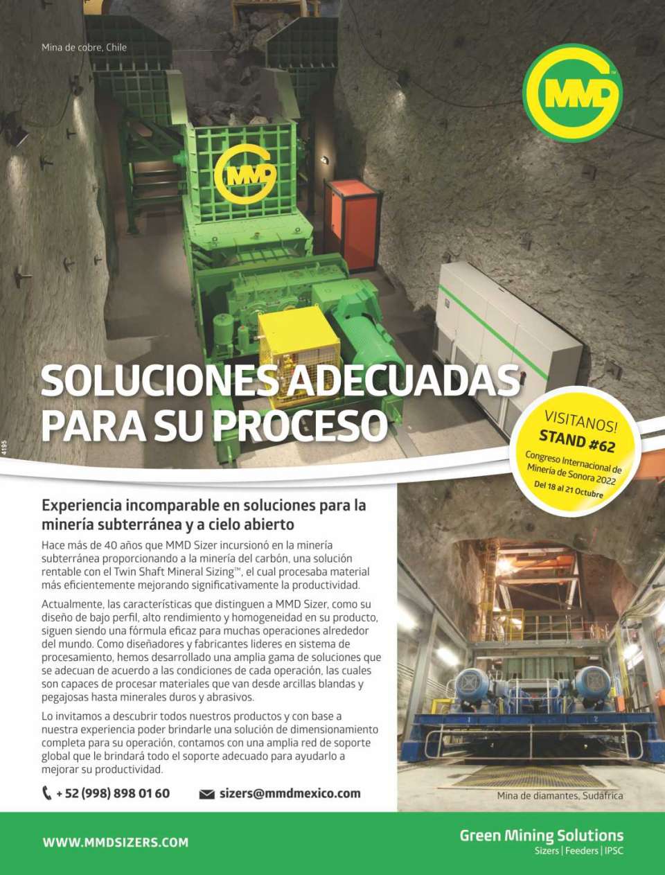 Plantas Concentradoras de Minerales, Alimentadores Vibratorios, Equipo para Mineria, Maquinaria para Mineria Subterranea, Procesamiento de Minerales