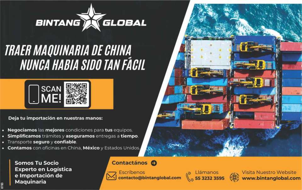 Bintang Global. Traer maquinaria de China nuca habria sido tan facil. Deja tu importacion en nuestras manos: Negociamos las mejores condiciones para tus equipos. Simplificamos tramites y aseguramos