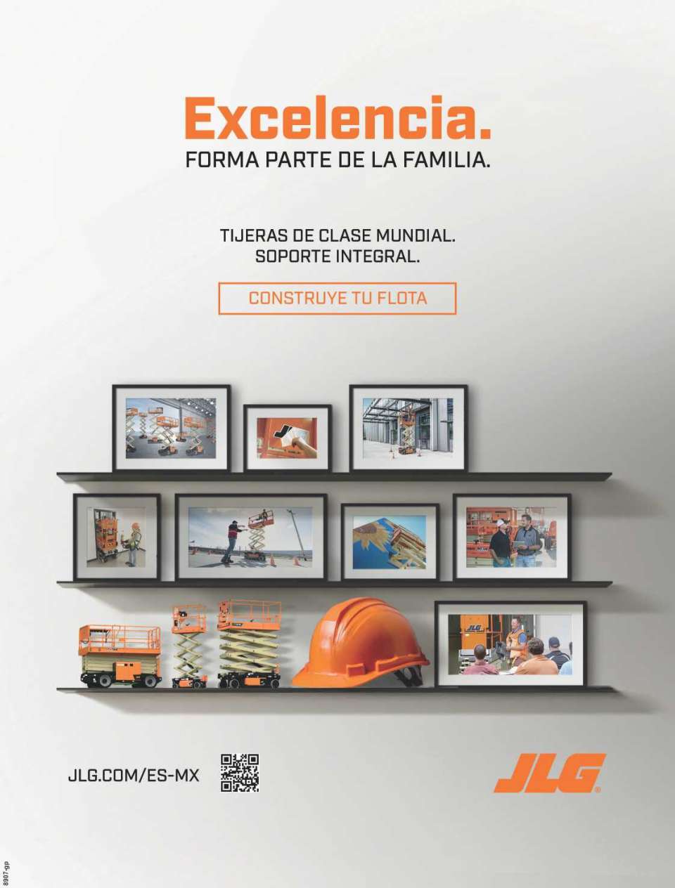 Plataformas de tijera JLG de clase mundial con soporte integral. Electricas y con motor.