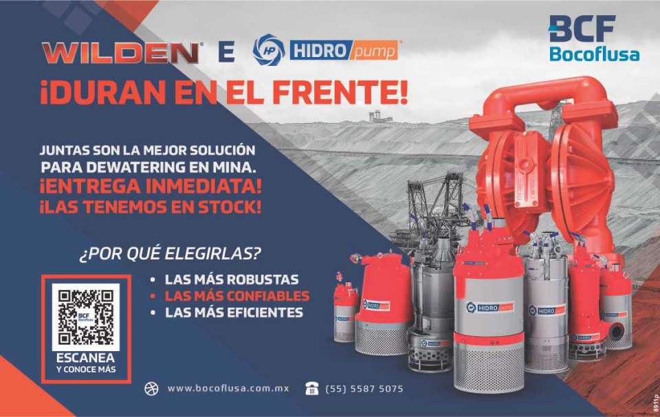 HIDRO PUMP leader in PUMP Engineering. They last on the front! Together they are the best solution for Dewatering in Mines, the most robust, the most reliable, the most efficient. Immediate Delivery.